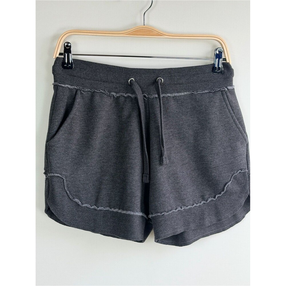Royce Brand Charcoal Fleece Lounge Shorts Contrast Seam Detail Medium